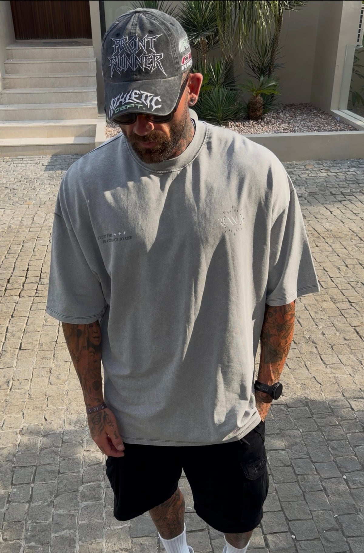 Fall & Rise Tee Concrete [men]