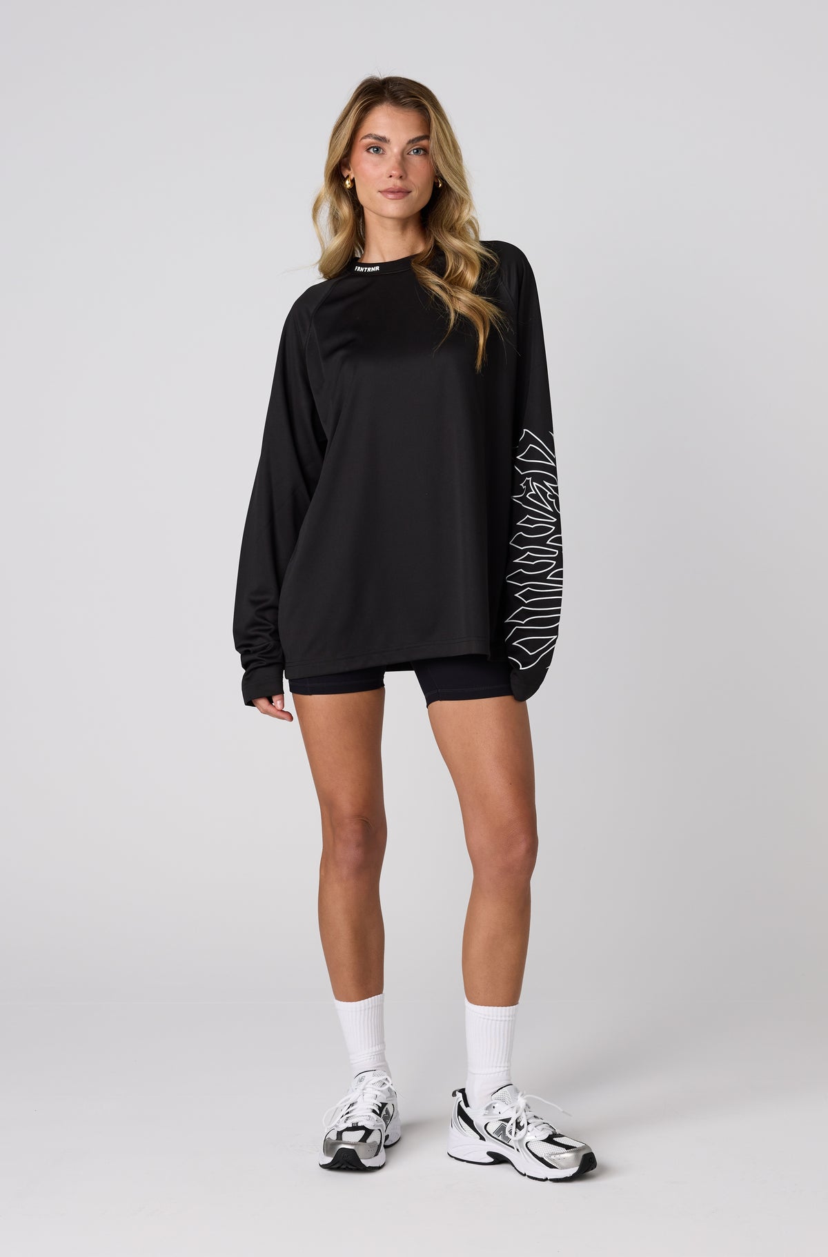 Fracture L/S Top - Black - Women