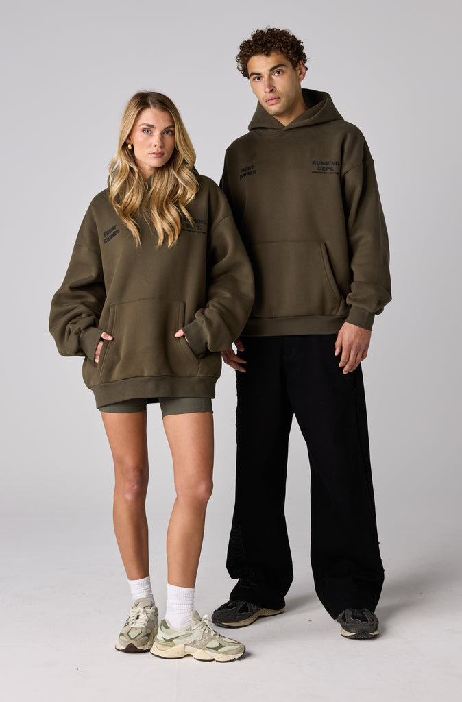 Running Dept Hoodie - Khaki