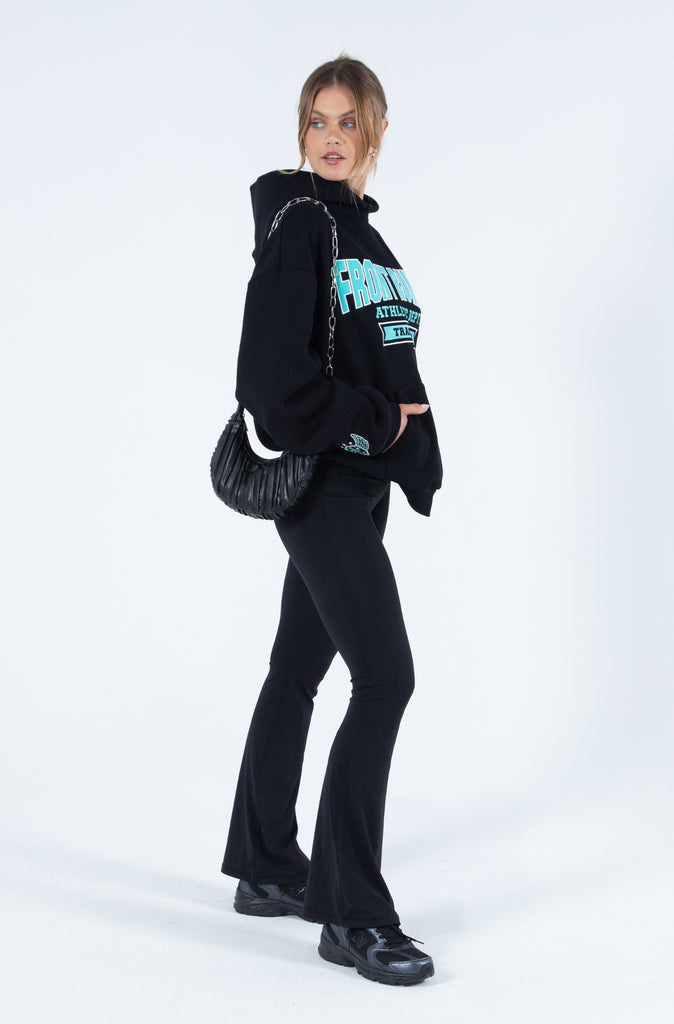 Athletic Department Hoodie - Black & Teal