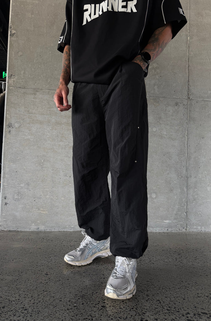 FR Wide Leg Tech Pant - Black