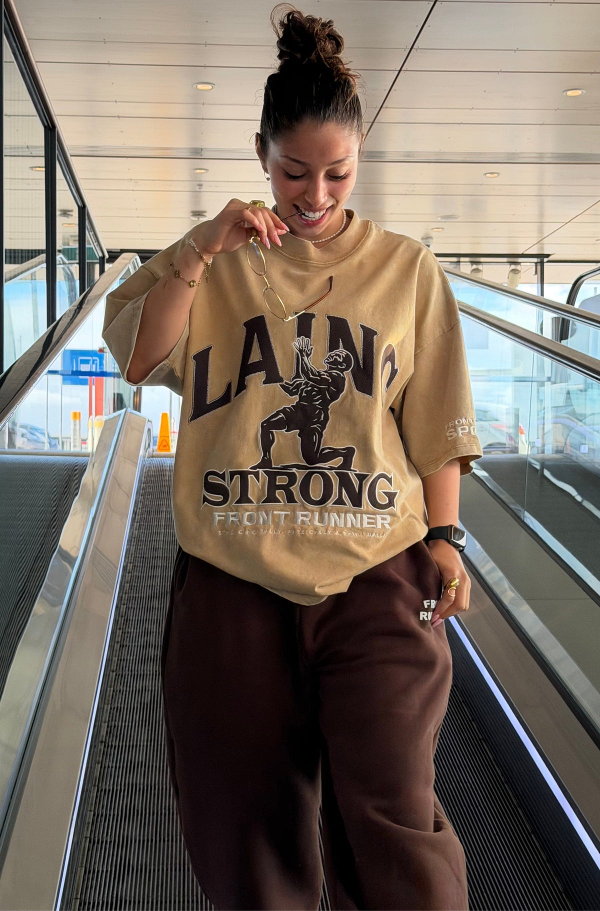 Strongman Legacy Tee Tan Wash [women]