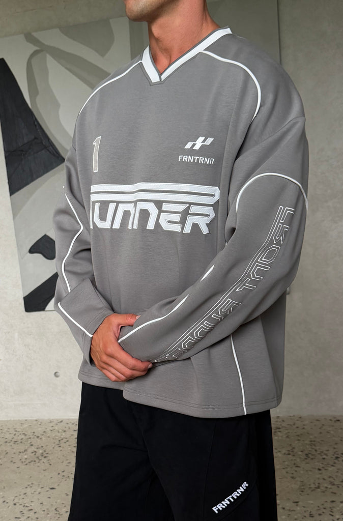 Striker L/S Jersey Grey