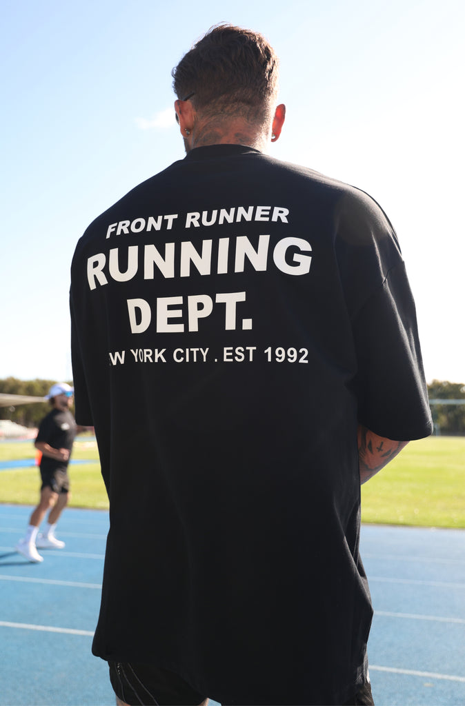 Running Dept Tee - Black/White
