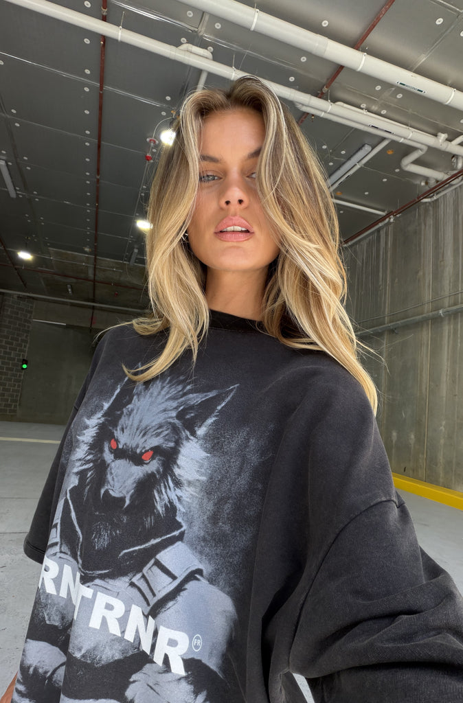 Hunting Season Tee Washed Black