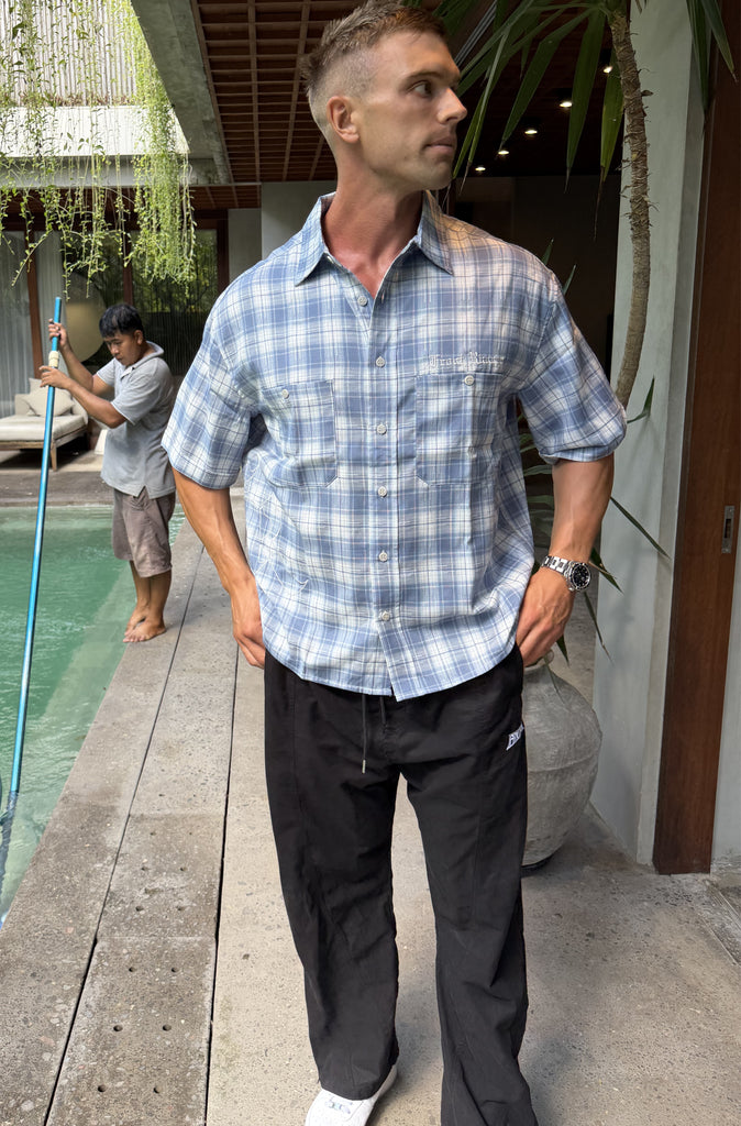 FR S/S Shirt Blue Check