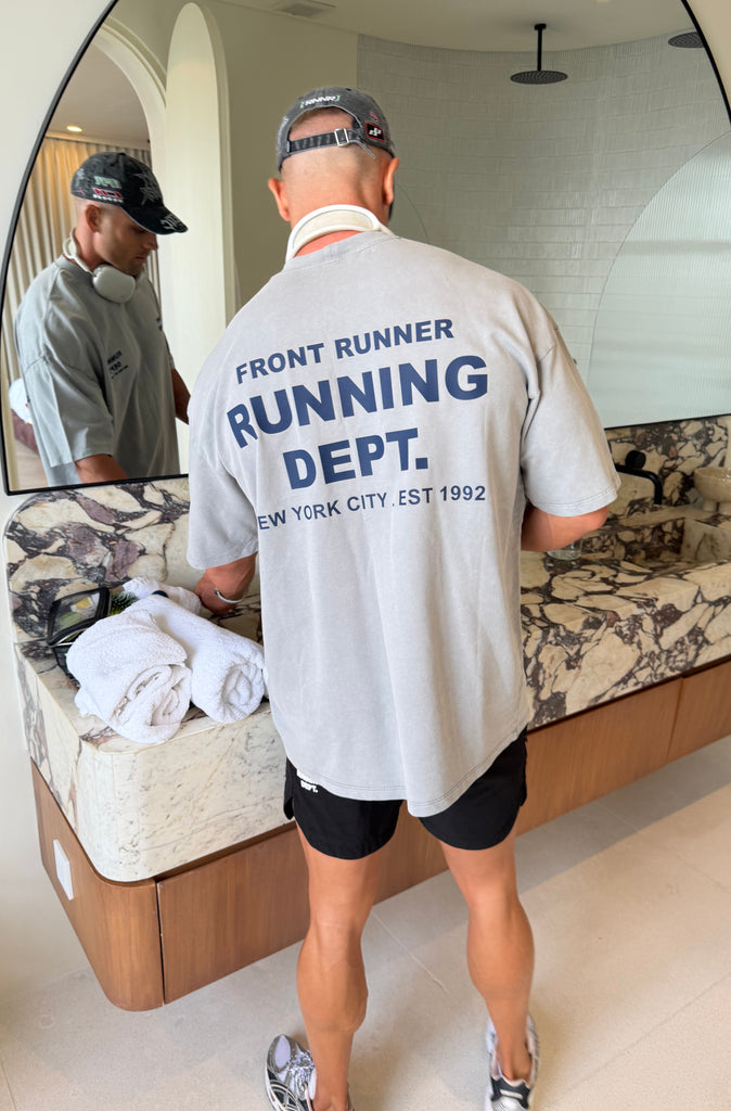 Running Dept Tee - Concrete Midnight