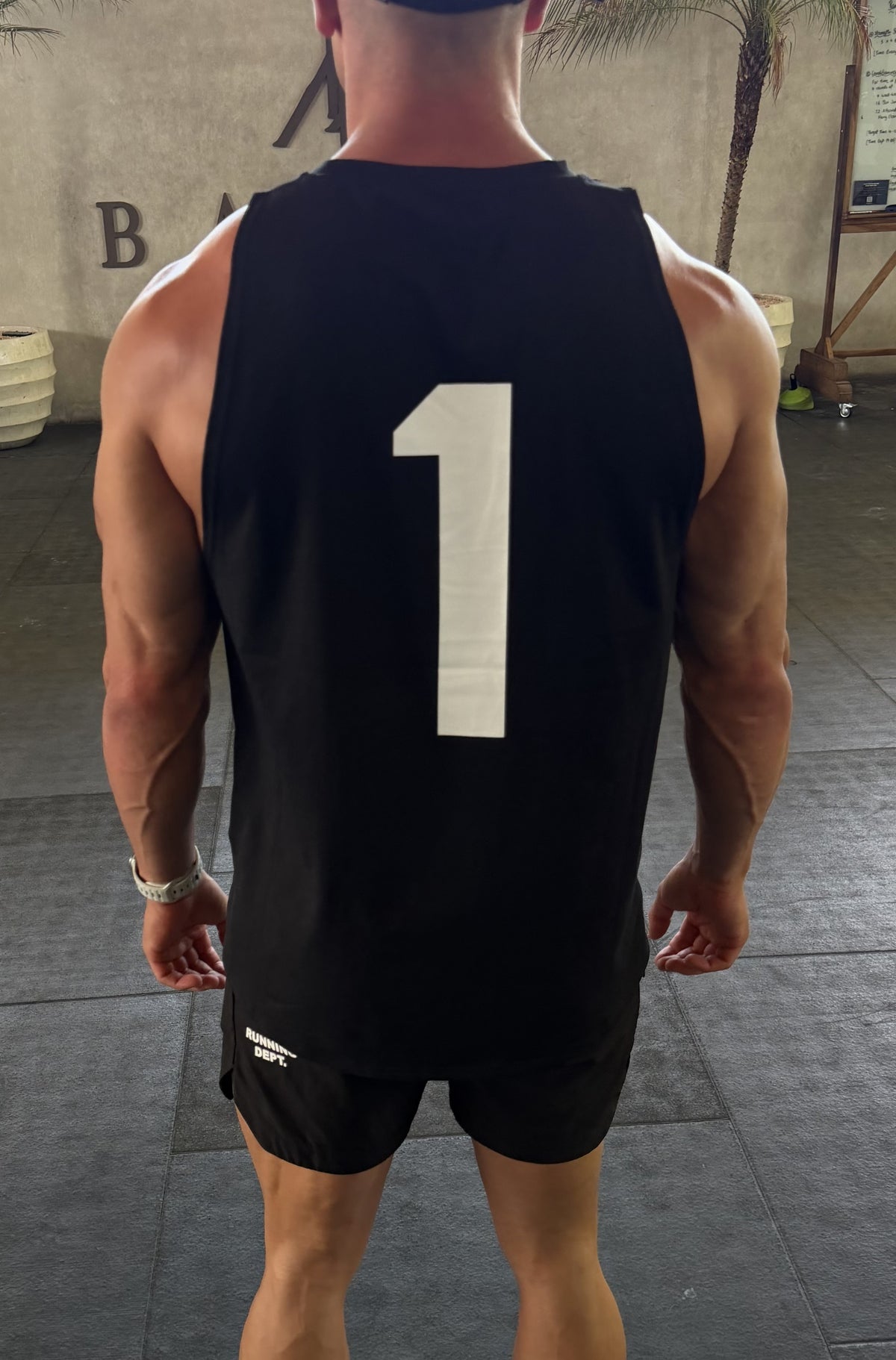 FR1 Taper Tank Black [men]