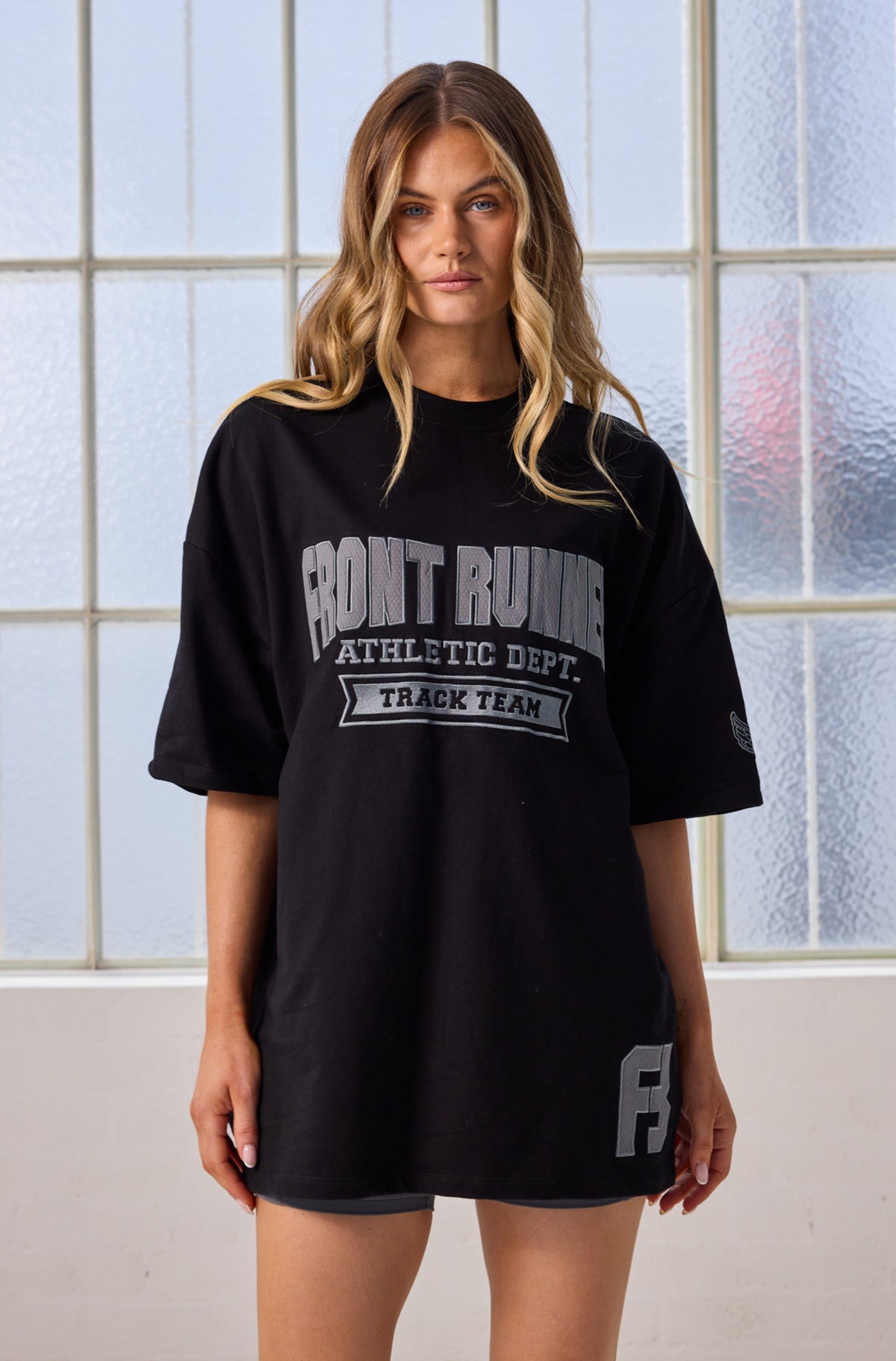 Athletic Department Tee Graphite [women]