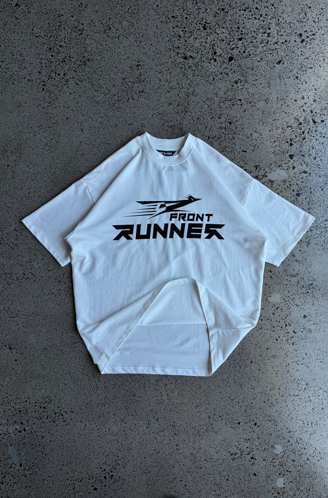 Road Runner Tee - White Black