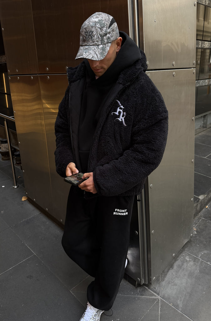 FR Hooded Sherpa Jacket Black