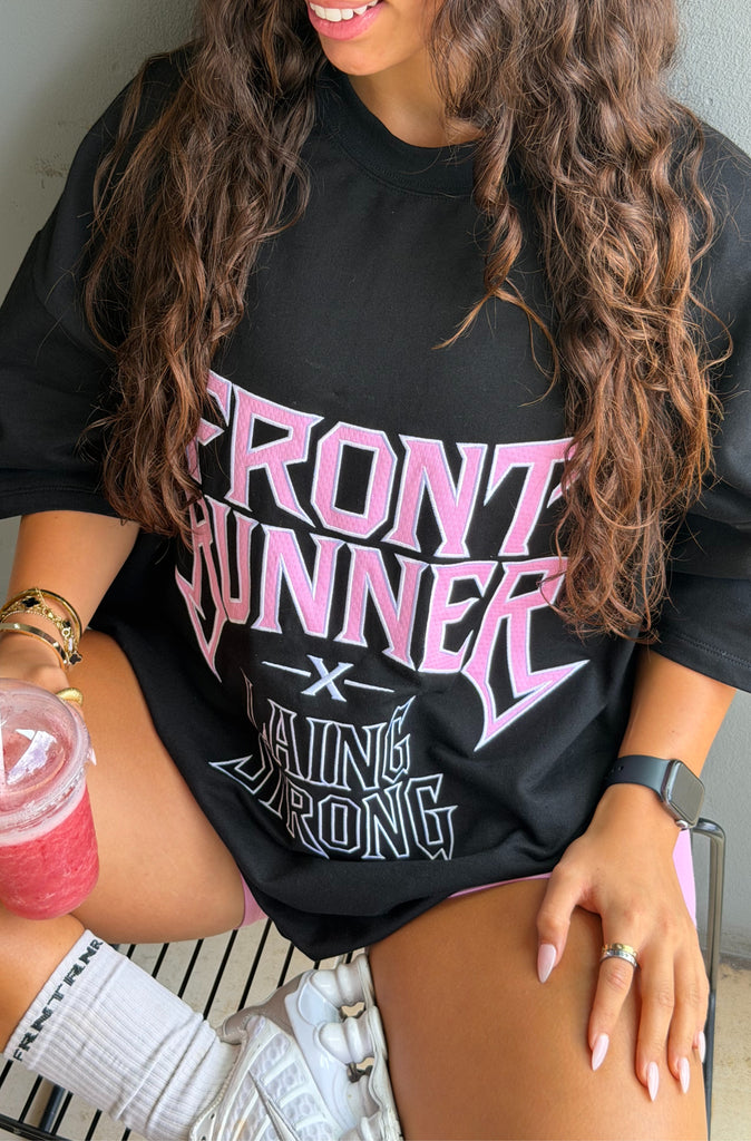 Lead the Charge Tee - Black Bubblegum