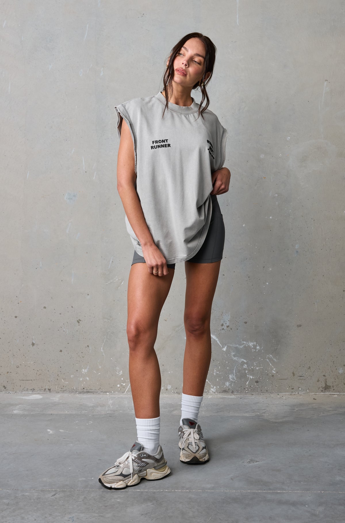 Running Dept Tank - Concrete - Women