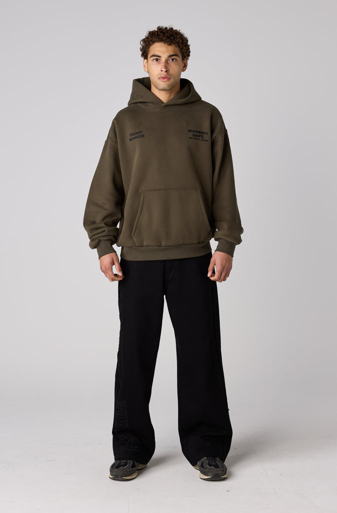 Running Dept Hoodie - Khaki