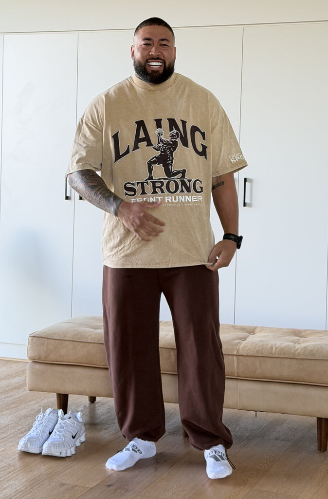Strongman Legacy Tee Tan Wash