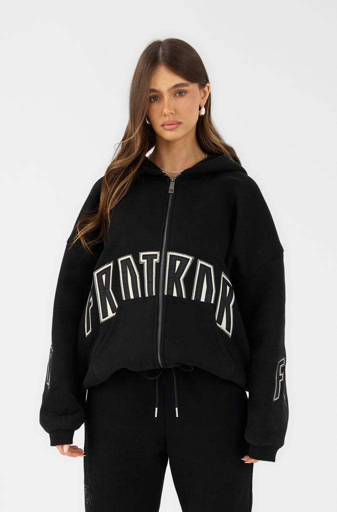 FRNTRNR Zip Hoodie - Black