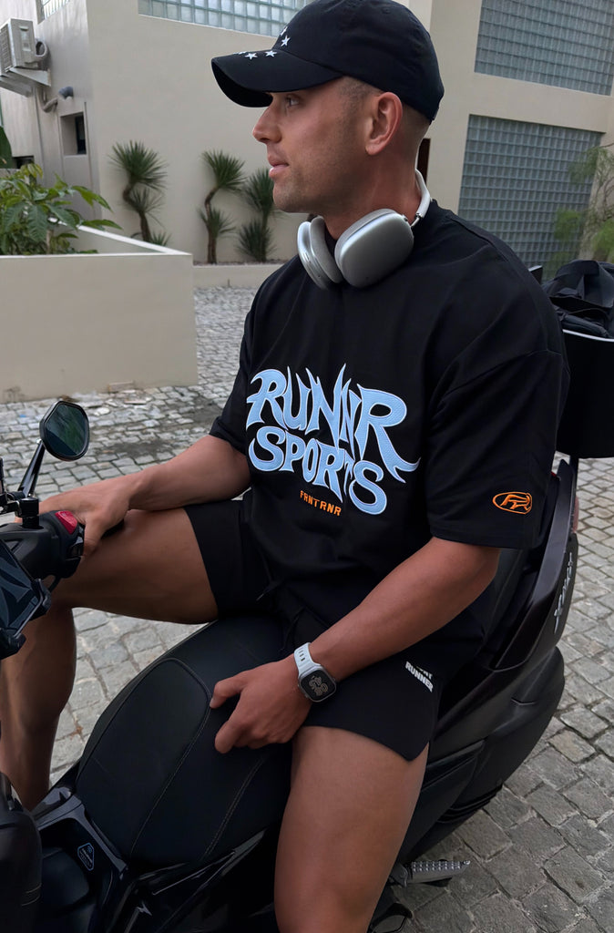 Runner Sports Tee Black [men]