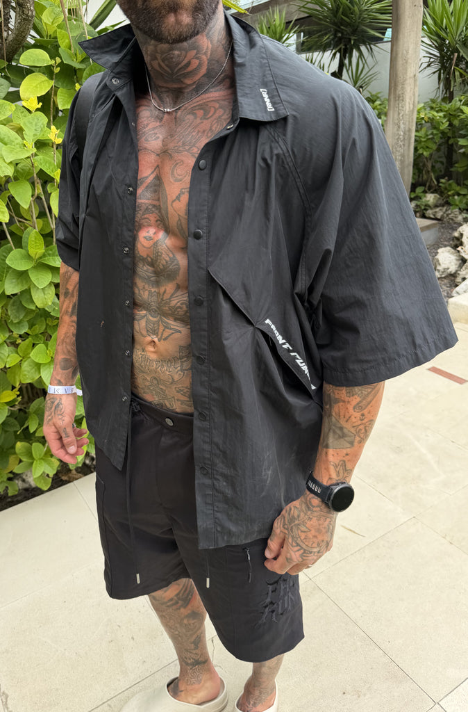 RNNR Panel Shirt Black