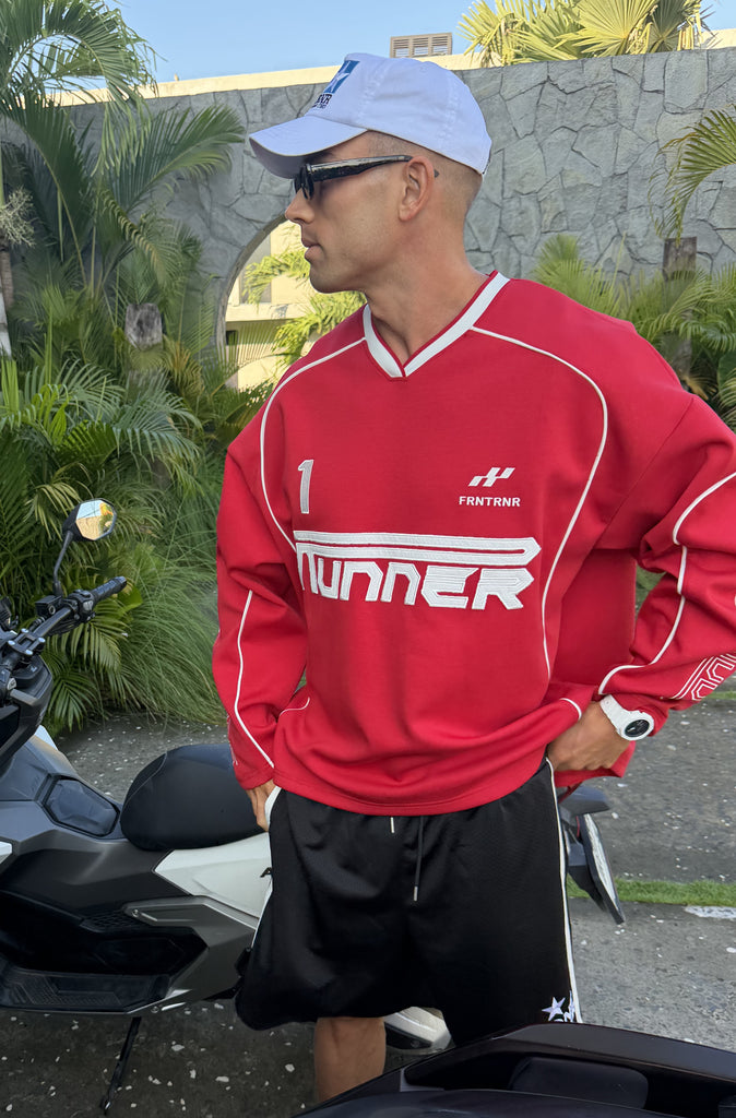 Striker L/S Jersey Scarlet