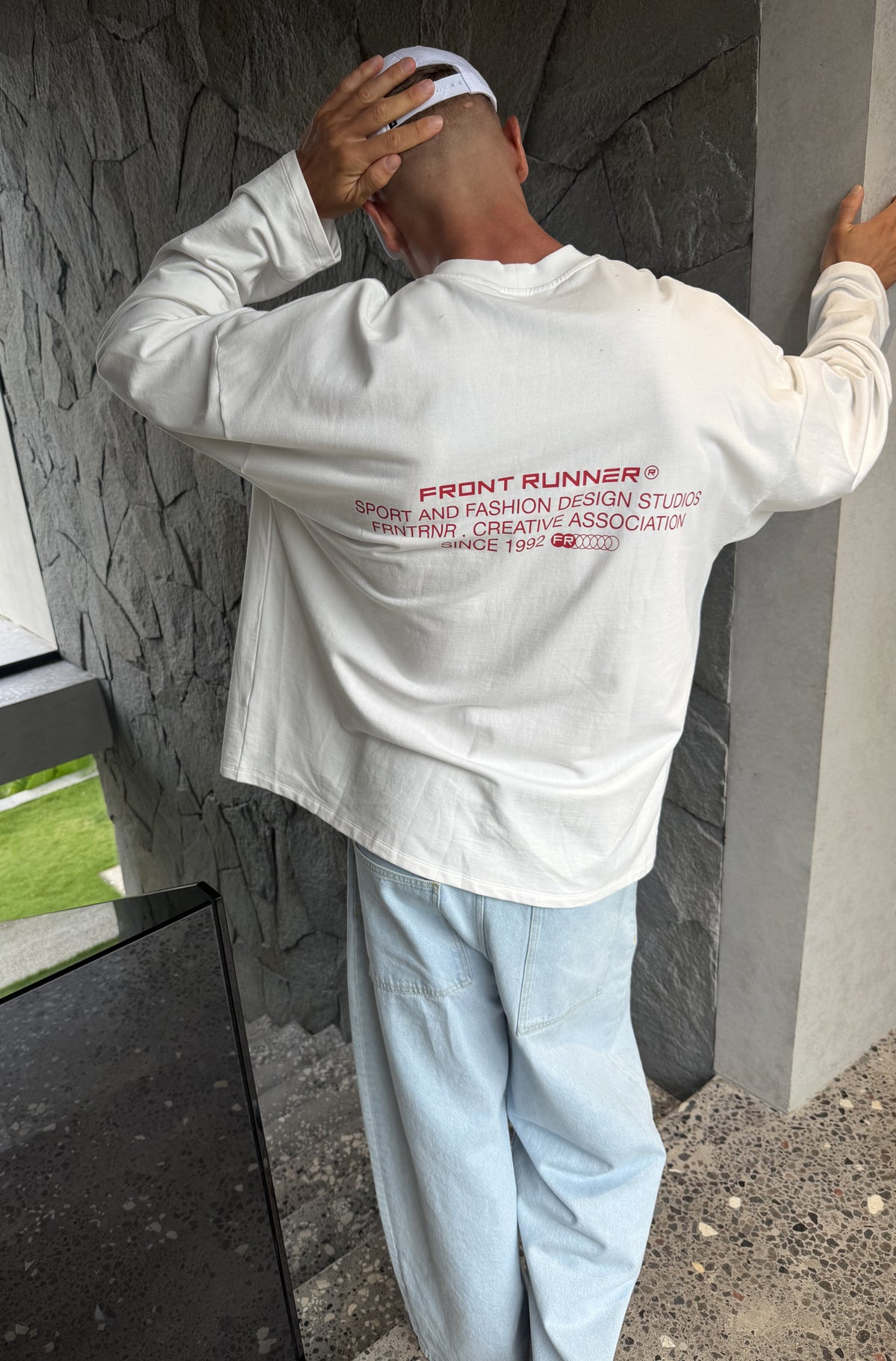 Studio L/S Tee White [men]