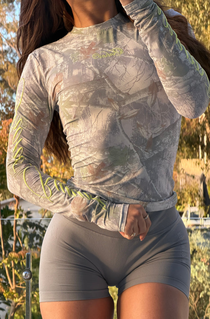 Atelier L/S Fitted Tee Snow Camo