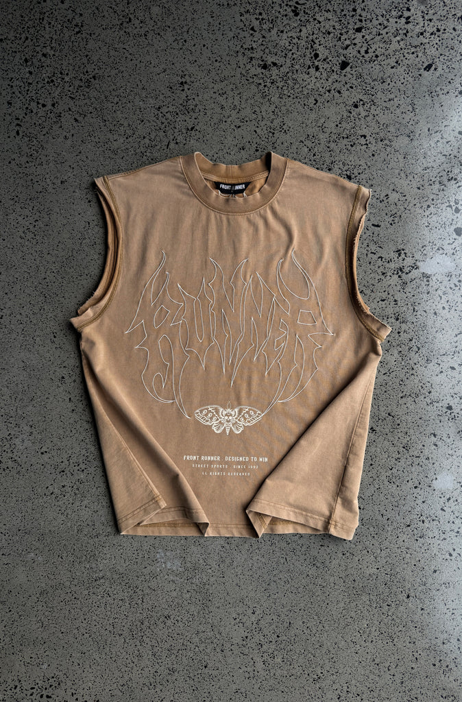 Fluttercode Tank - Washed Tan
