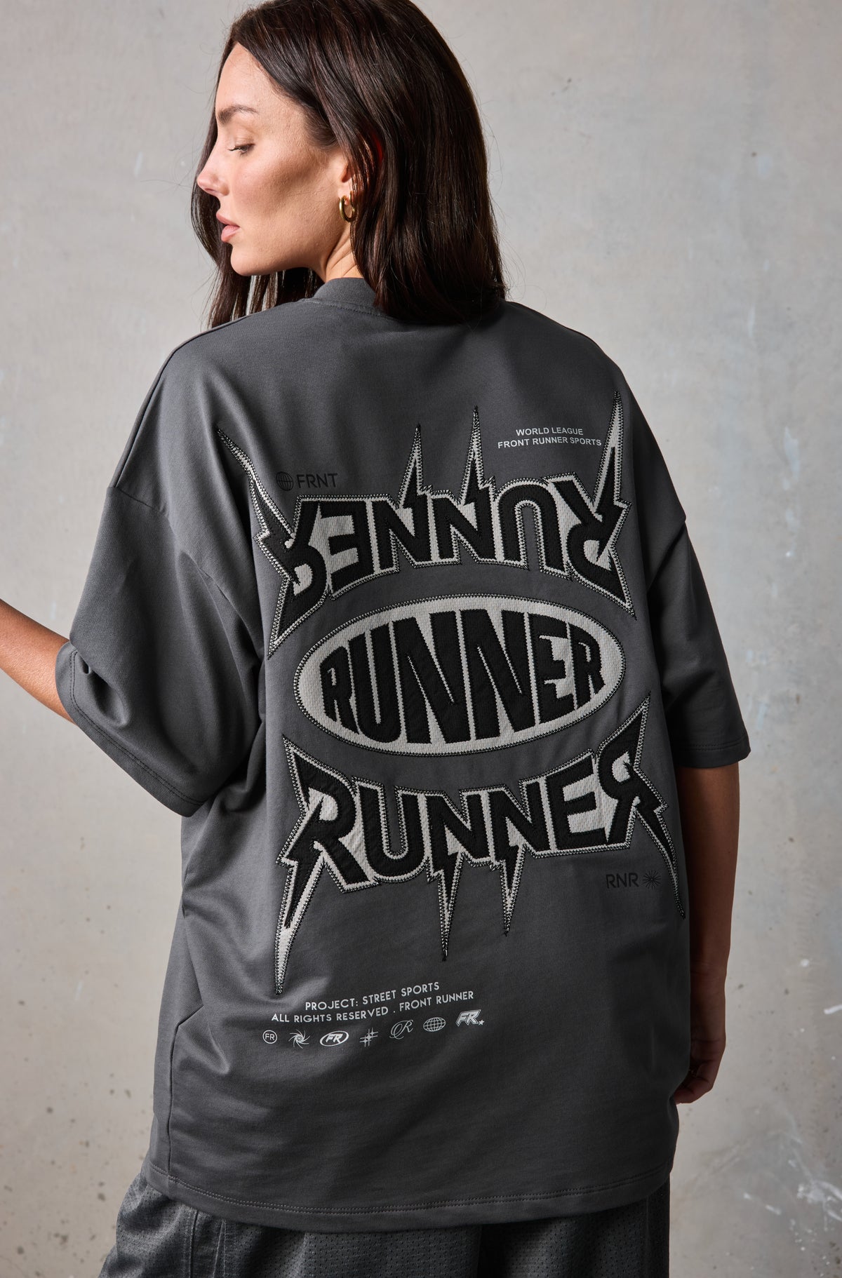 Project SS Tee Charcoal [women]