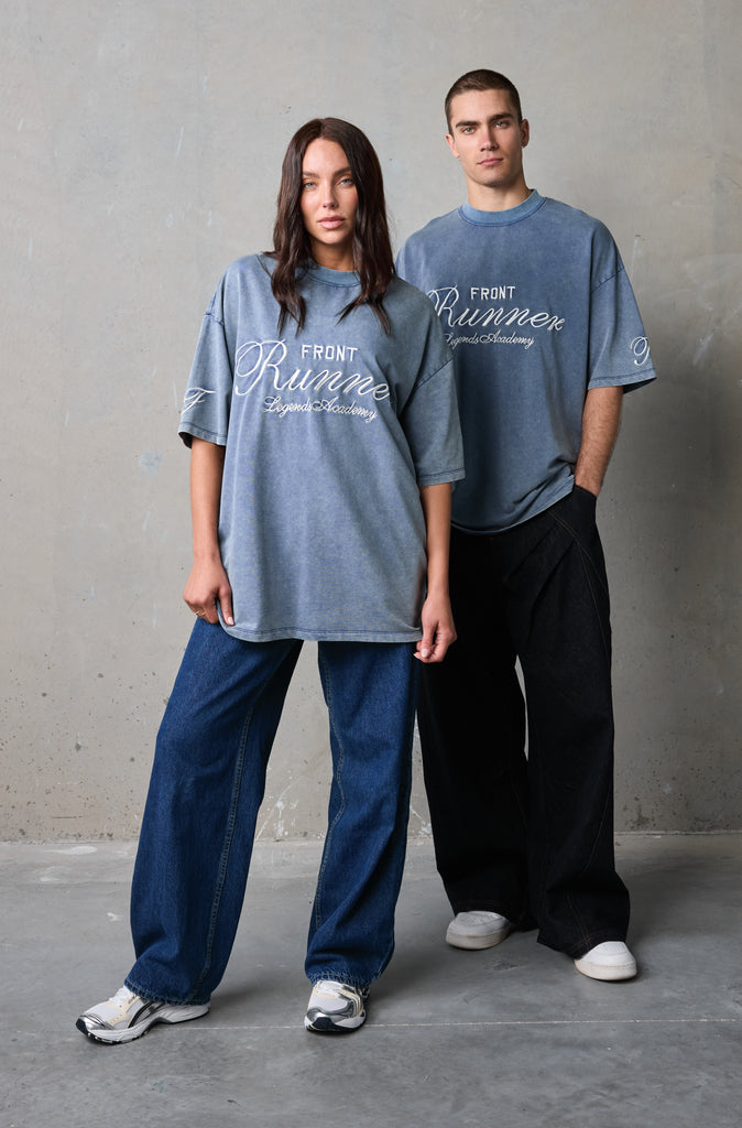 Legends Academy Tee - Denim Wash