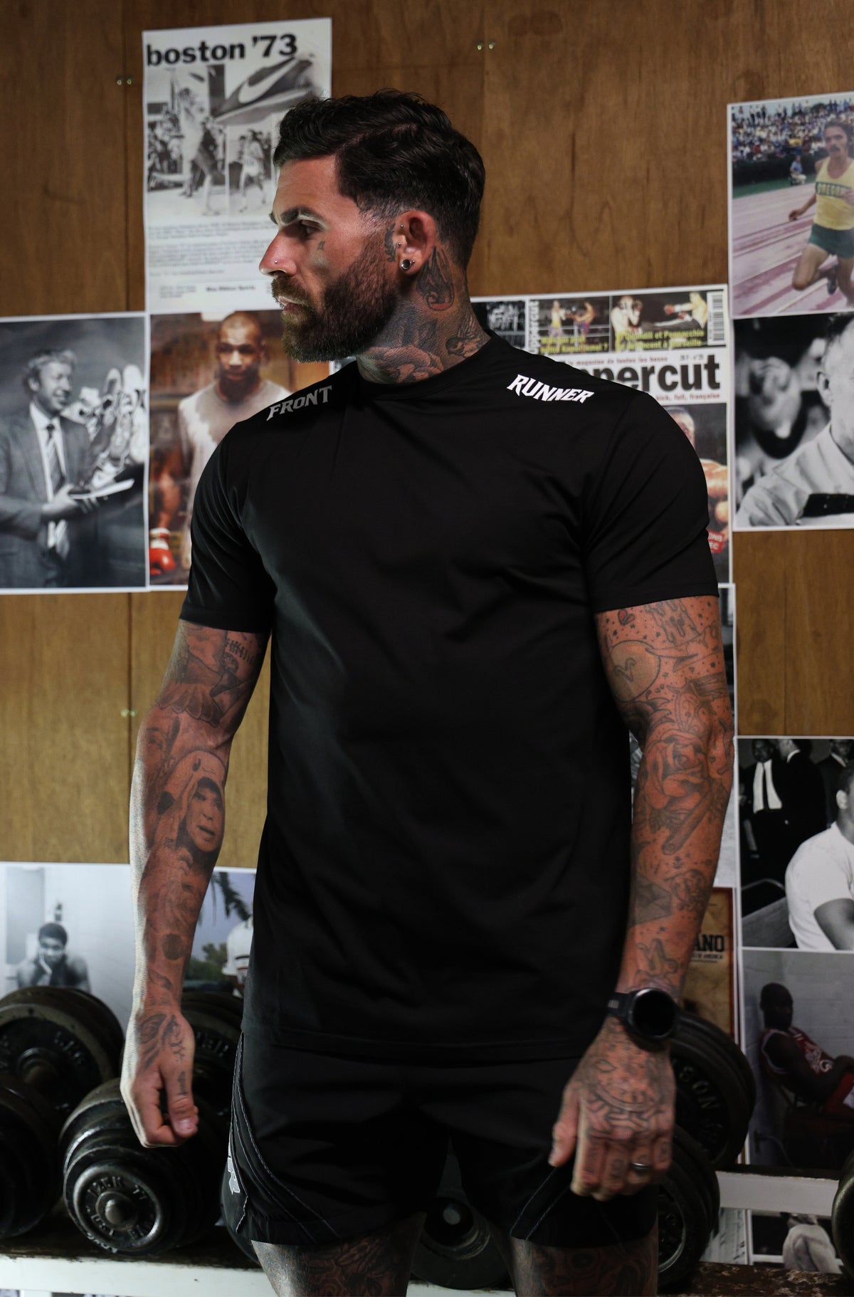 Inter Fitted Tee - Black - Men