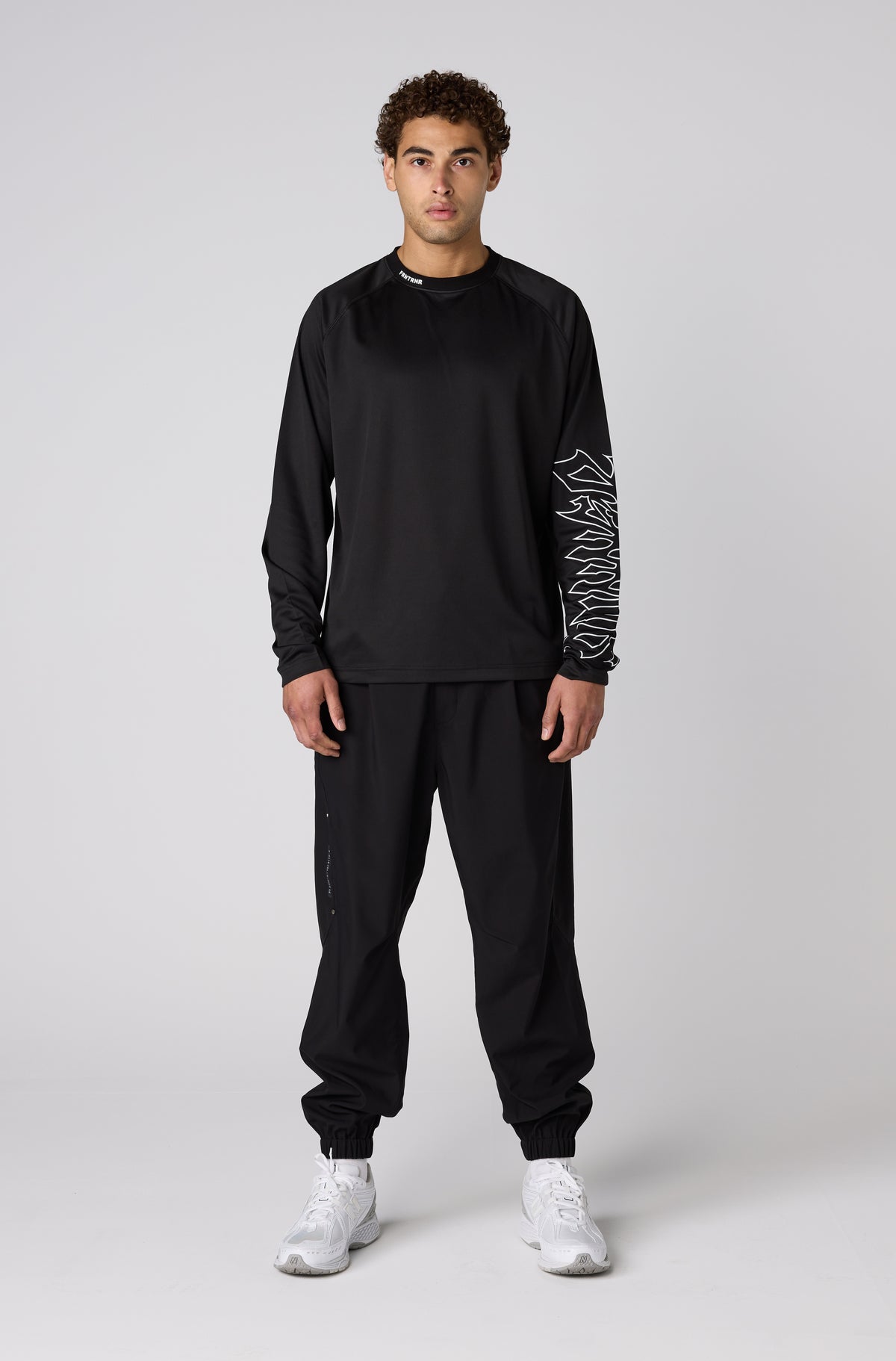 Fracture L/S Top - Black - Men