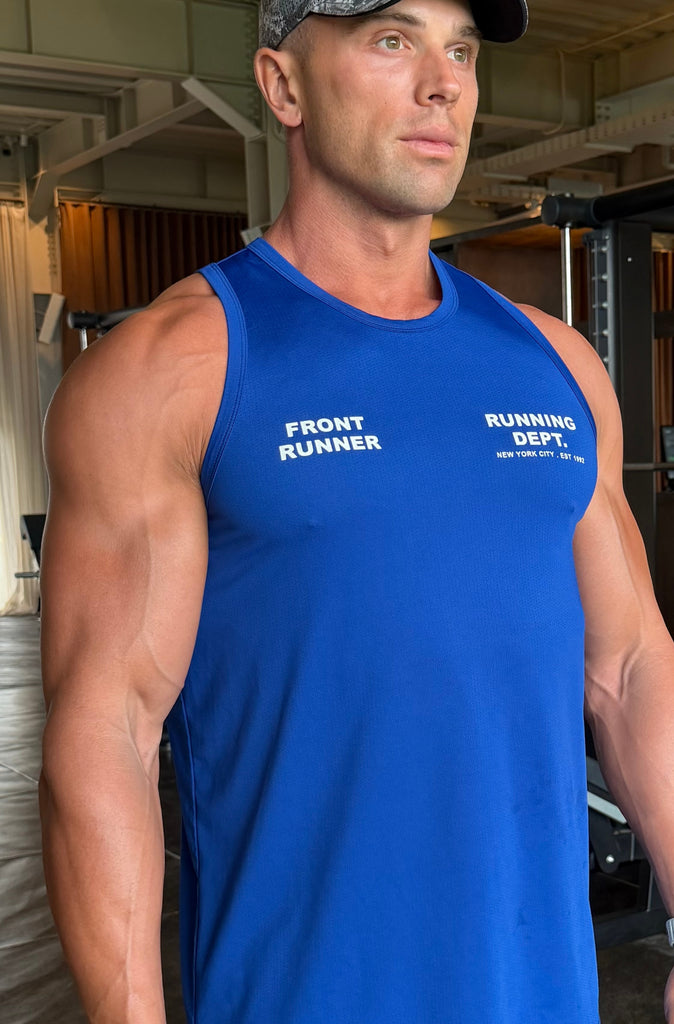 Running Dept Tech Singlet Cobalt