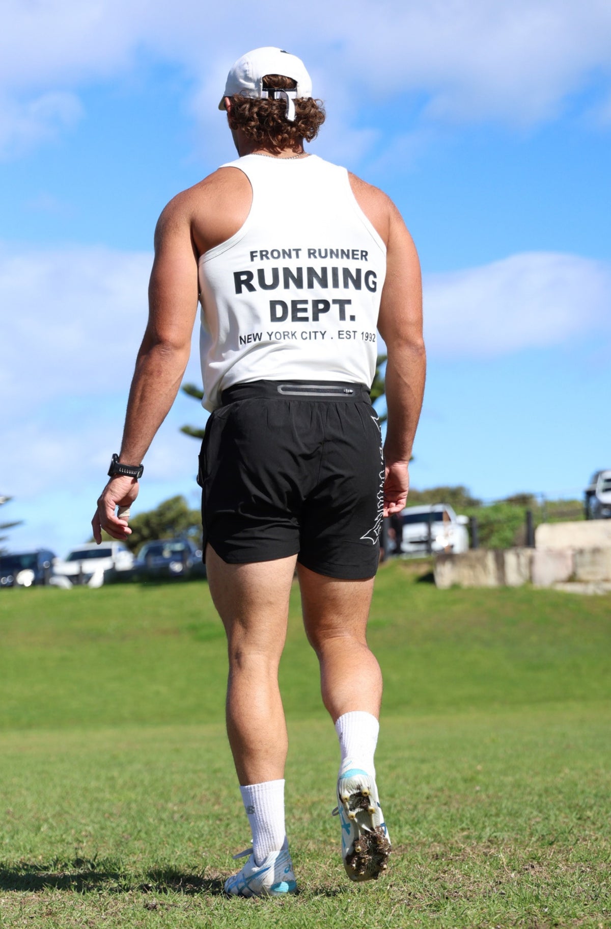 Running Dept Tech Singlet - White - Men