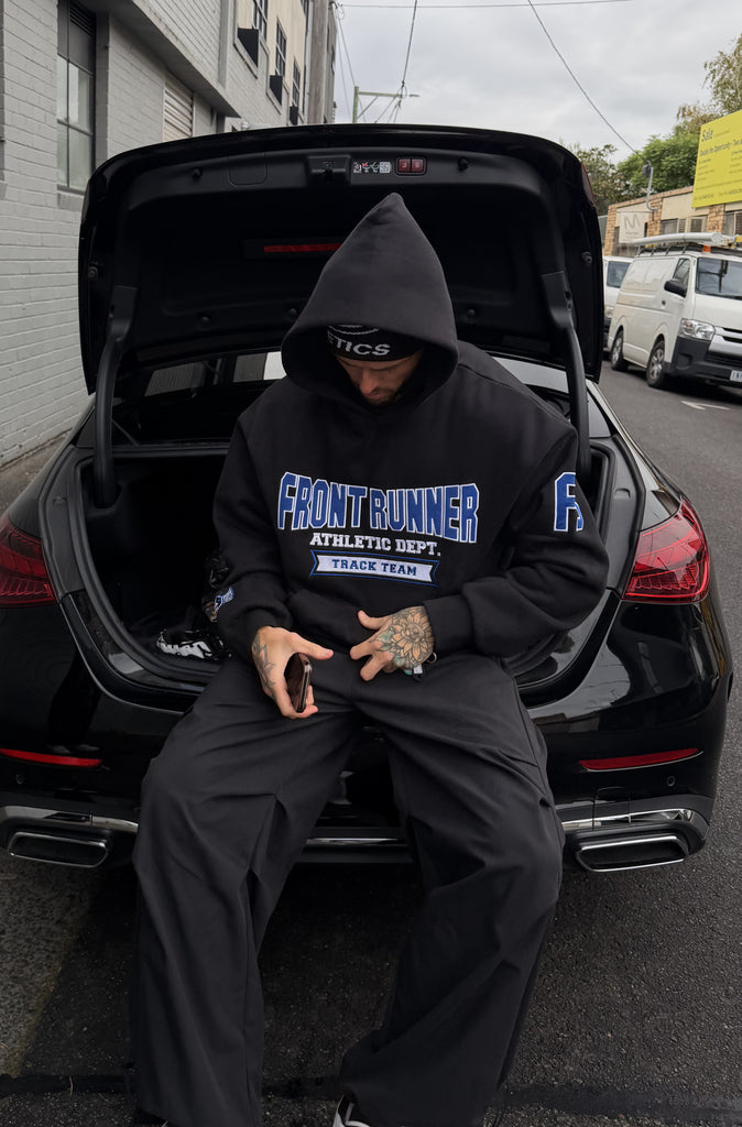 Athletic Department Hoodie Black Cobalt