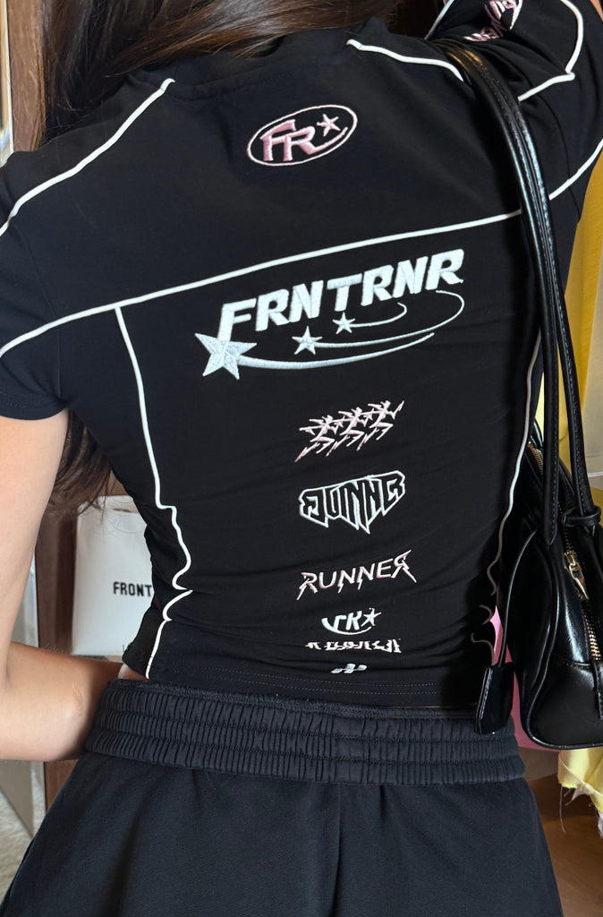 Impact Grid Nano Tee - Black Pink