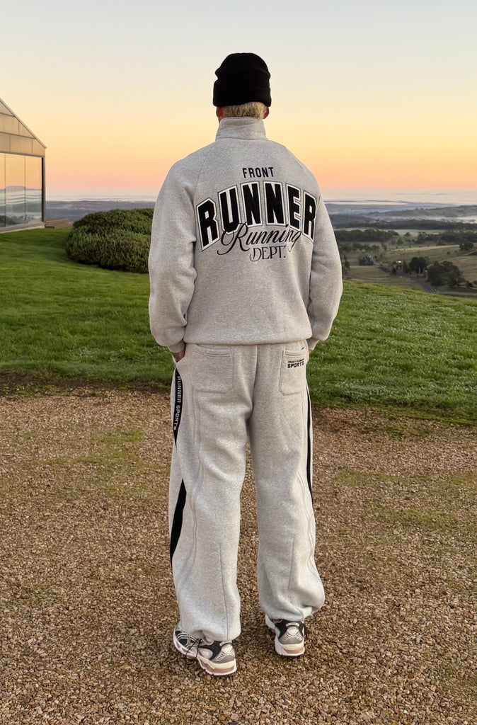 Classic Running Dept. 1/4 Zip Grey Marle
