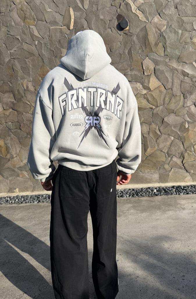 FRNTRNR Bolt Hoodie Grey