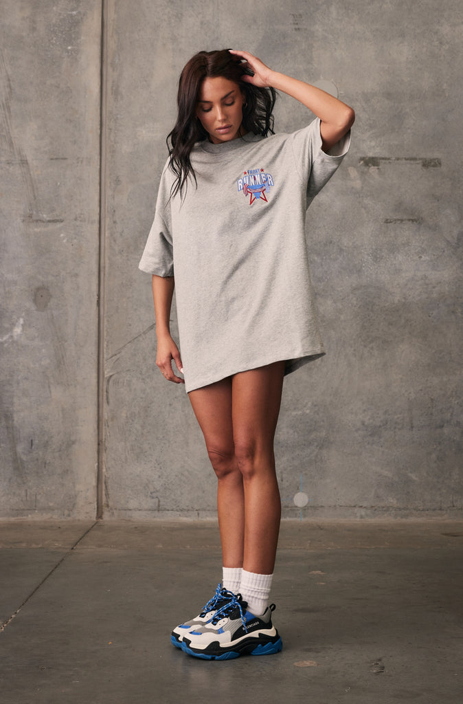 American Runner Tee - Grey Marle