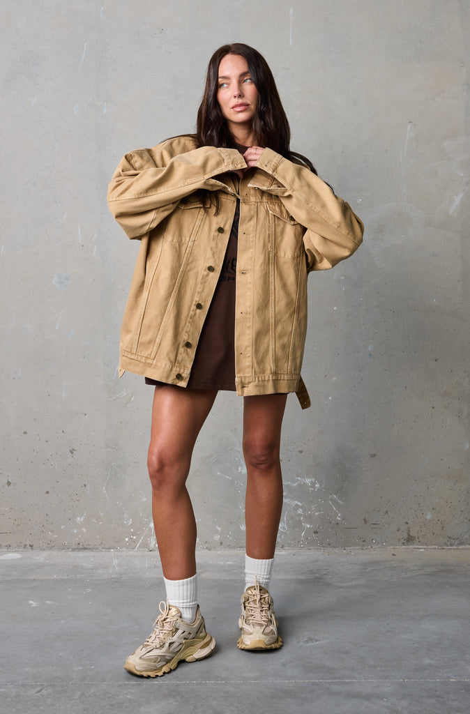 Viper Harlow Denim Jacket - Tan