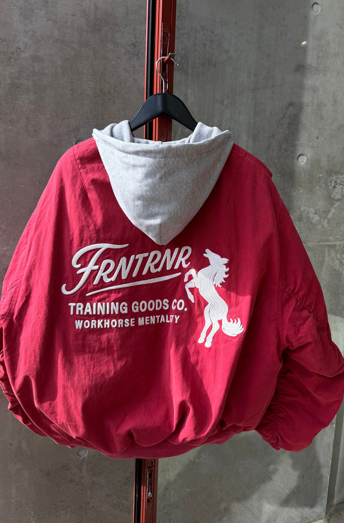 FR Goods Hooded Canvas Jacket Vintage Cherry