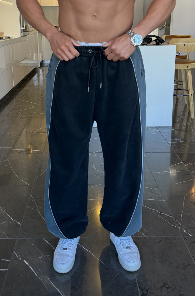 2 Tone Barrel Pant Washed Black