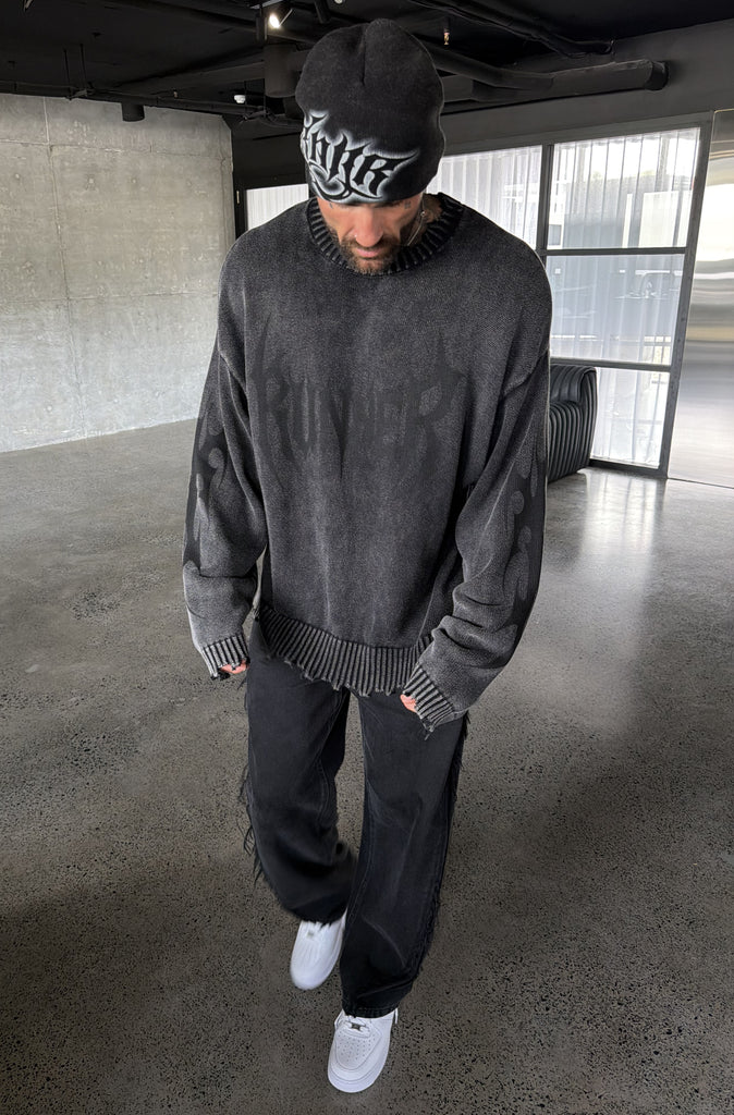 Signal Knit Washed Black