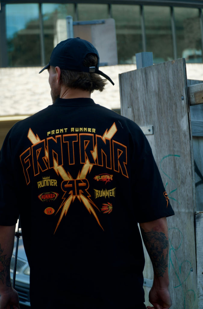 Bolt Tee - Black Fire