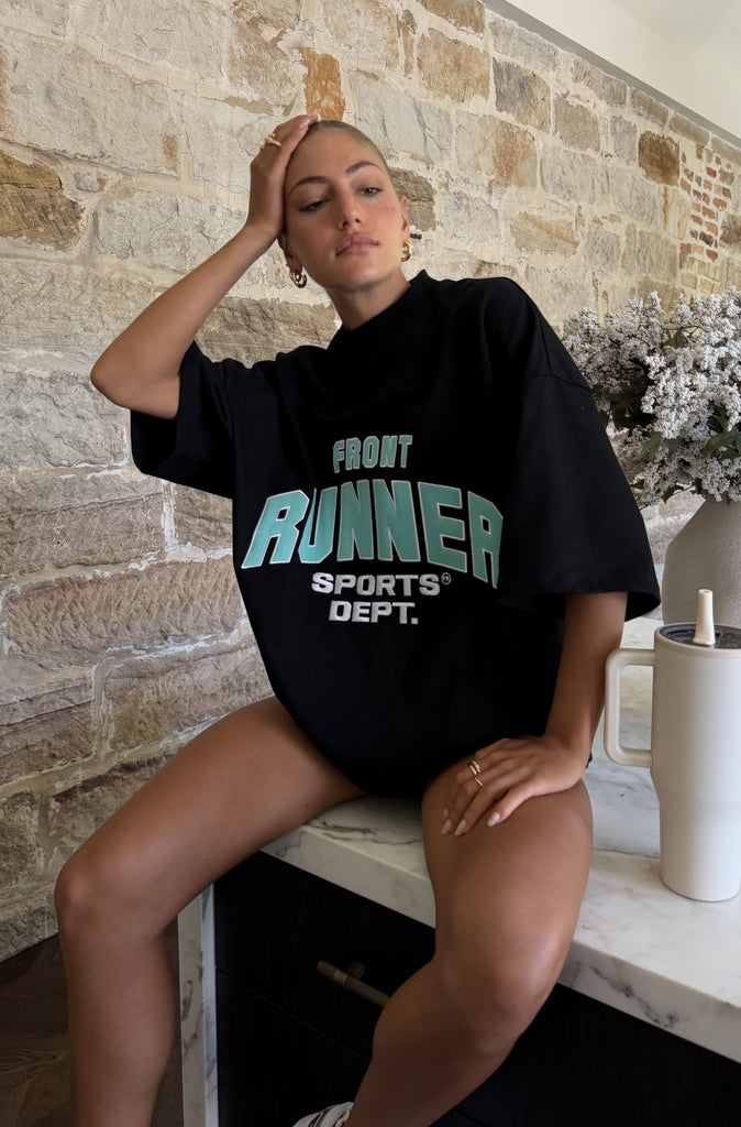 Sports Dept Tee Black Tiffany [women]