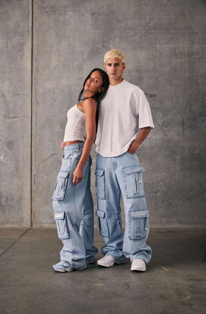 Viper Cargo Pant - Ice Denim