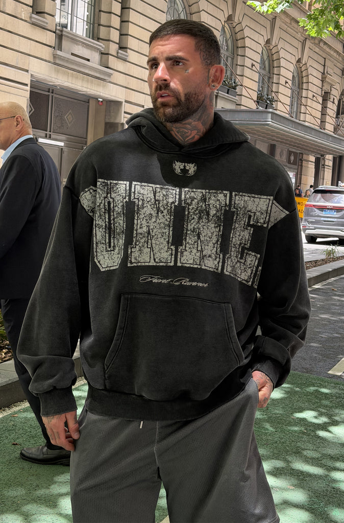 Essence Hoodie Washed Black