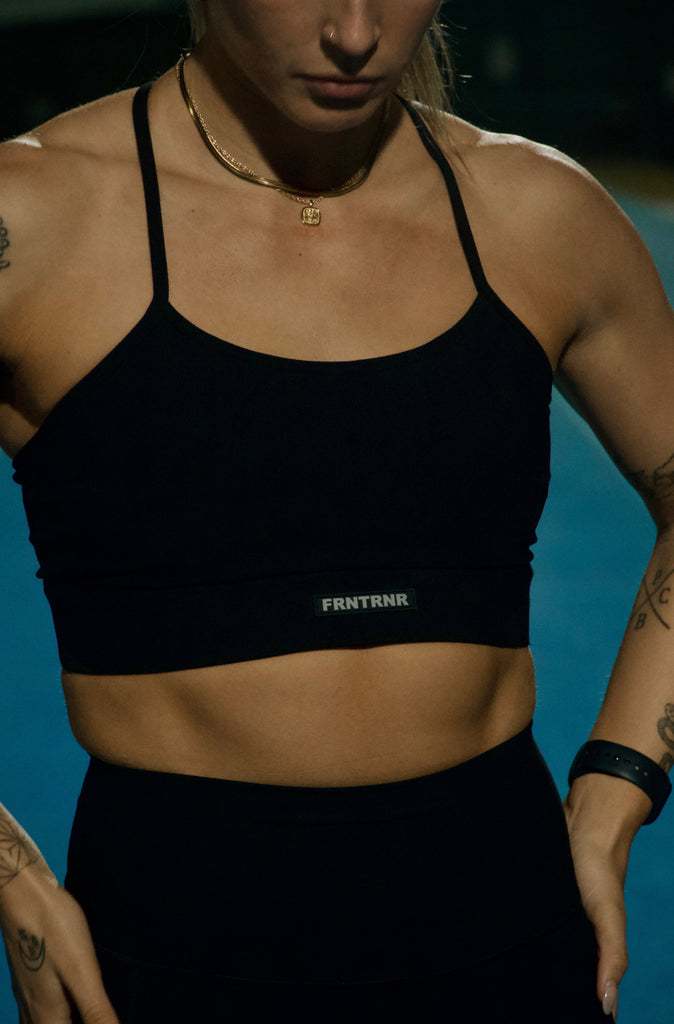 FRNTRNR T-Bar Crop - Black