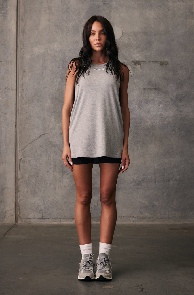 FRNTRNR Taper Tank - Grey Marle