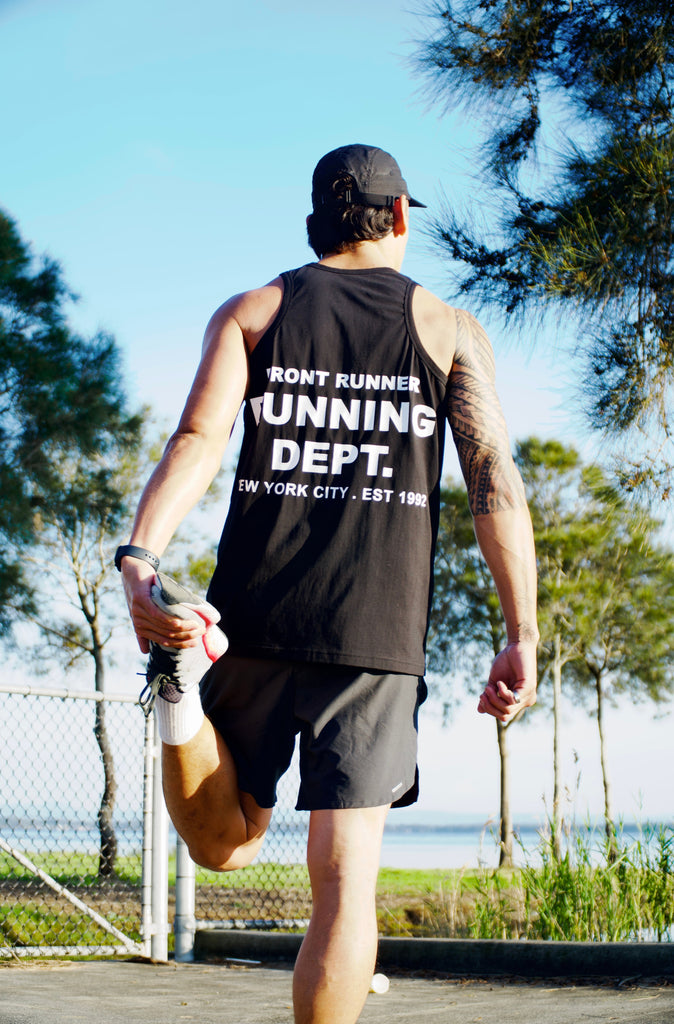 Running Dept Singlet - Black