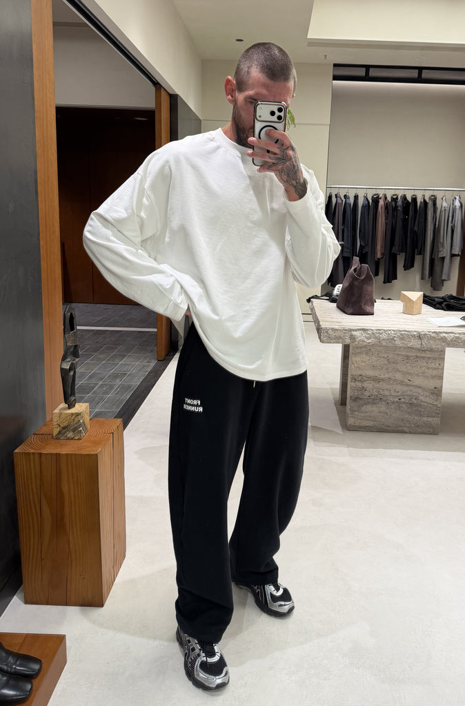 Running Dept. Barrel Leg Trackpant Black