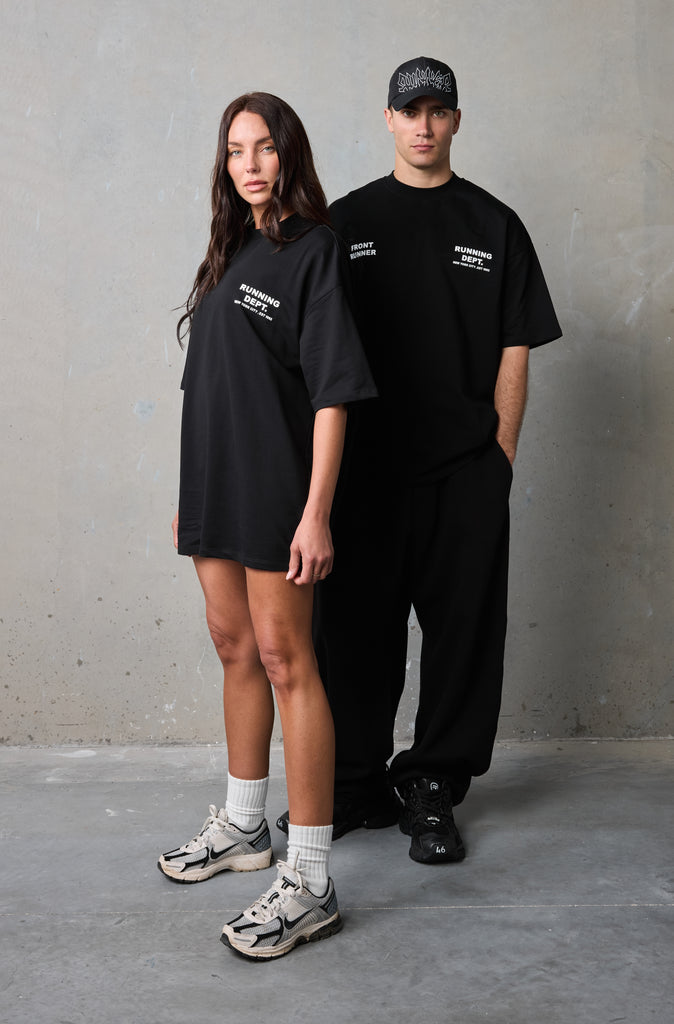 Running Dept Tee - Black/White